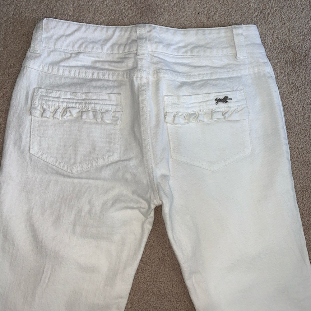 Women’s White Denim Straight Leg Jeans